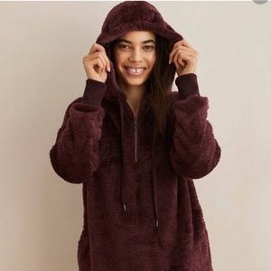 Aerie sherpa hoodie